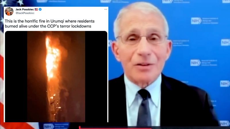 FLASHBACK: Fauci praised China for renewed lockdowns—this week the CCP left people to burn alive in an apartment building after welding it shut