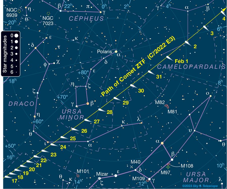 Finder Chart for Comet ZTF (C/2022 E3)